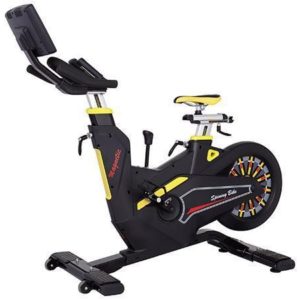 Bicicleta indoor cycling, de ultima generatie, special conceputa pentru utilizarea intensiva in salile de fitness.